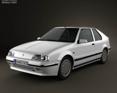 Renault 19 3-door hatchback 1988 3D model