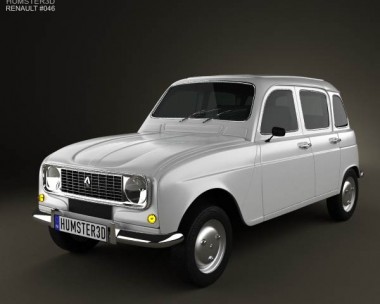 Renault 4 (R4) hatchback 1974 3D Model