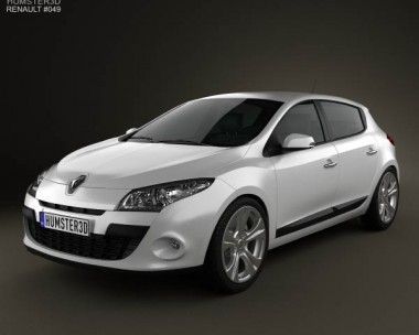 Renault Megane hatchback 2011 3D Model