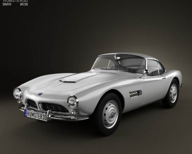 BMW 507 coupe 1959 3D Model