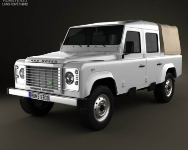 Land Rover Defender 110 Double Cab pickup 2011 3D model