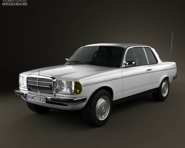 Mercedes-Benz E-Class W123 coupe 1975 3D model