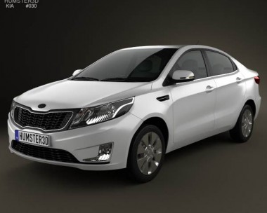 Kia Rio (K2) Sedan 2012 3D Model