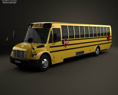 Thomas Saf-T-Liner C2 School Bus 2012 3D Model