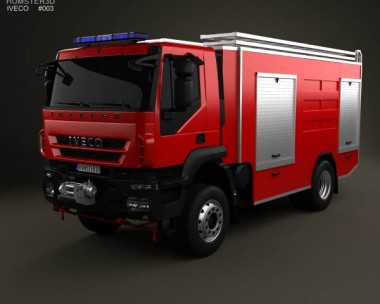 Iveco Trakker Fire Truck 2012 3D model