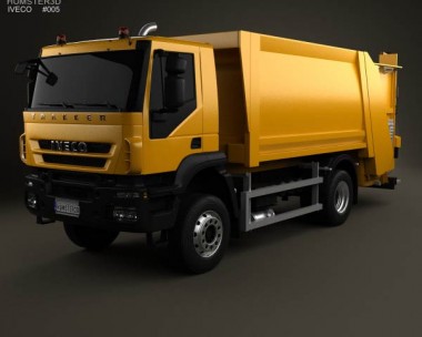 Iveco Trakker Garbage Truck 2012 3D model