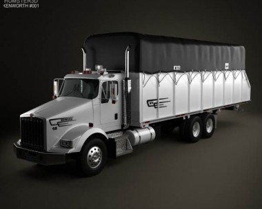 Kenworth T800 Cotton Truck 2011 3D Model