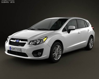 Subaru Impreza hatchback 2012 3D model