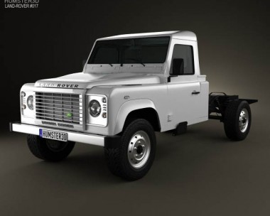 Land Rover Defender 130 Chassis Cab 2011 3D Model