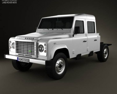 Land Rover Defender 130 Double Cab Chassis 2011 3D model