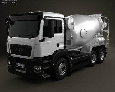 MAN TGS Mixer Truck 2012 3D Model