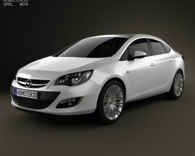 Opel Astra J sedan 2012 3D Model