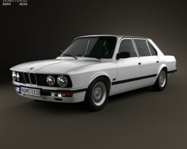 BMW 5 Series sedan (E28) 1987 3D Model