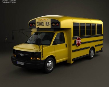 Thomas Minotour School Bus 2012 3D Model