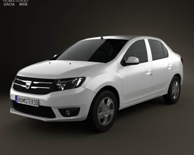 Dacia Logan II sedan 2013 3D Model