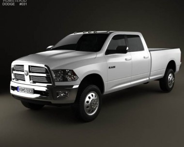Dodge Ram 2500 Crew Cab Big Horn 8-foot Box 2012 3D Model