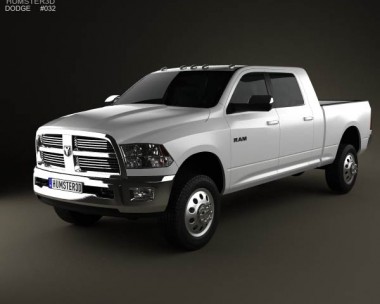 Dodge Ram 2500 Mega Cab Big Horn 6-foot 4-inch Box 2012 3D Model