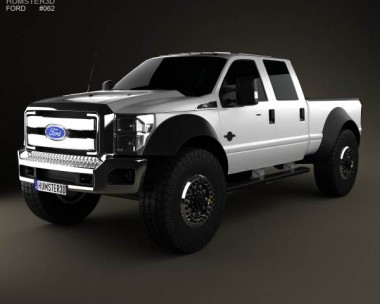 Ford F-554 Extreme Crew Cab pickup 2012 3D Model