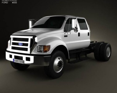 Ford F-650 / F-750 Double Cab Chassis 2012 3D Model