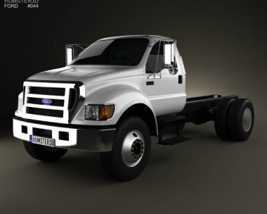 Ford F-650 / F-750 Regular Cab Chassis 2012 3D Model