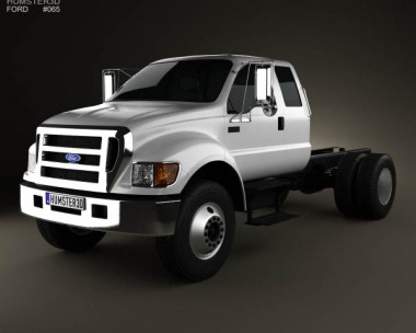 Ford F-650 / F-750 Super Cab Chassis 2012 3D model