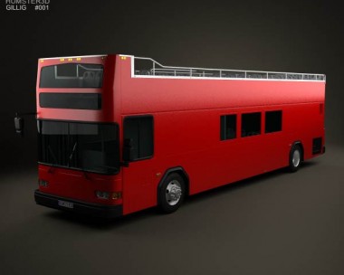 Gillig Low Floor Double Decker Bus 2012 3D Model