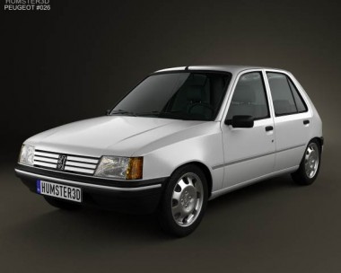 Peugeot 205 5-door 1998 3D Model