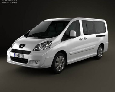 Peugeot Expert II combi L2H1 2011 3D model