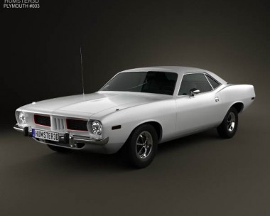 Plymouth Barracuda hardtop 1974 3D Model