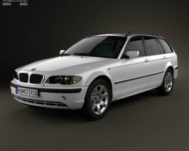 BMW 3 Series touring (E46) 2001 3D model