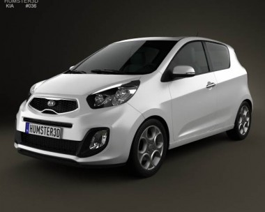 Kia Picanto (Morning) 3-door 2012 3D Model