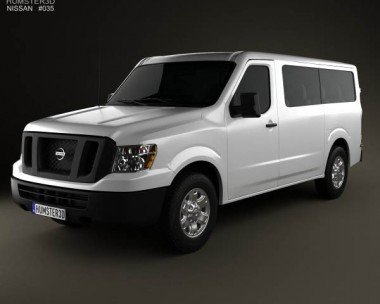 Nissan NV Passenger Van Standard Roof 2013 3D Model