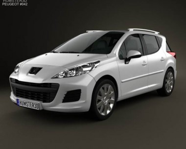 Peugeot 207 SW 2012 3D Model