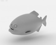 Red-Bellied Piranha 3d model