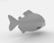 Red-Bellied Piranha 3d model