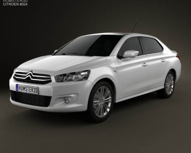 Citroen C-Elysee sedan 2013 3D model