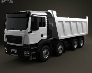 MAN TGS Tipper Truck 2012 3D model