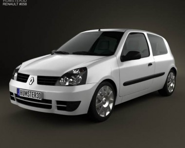 Renault Clio Mk2 3-door 2005 3D model