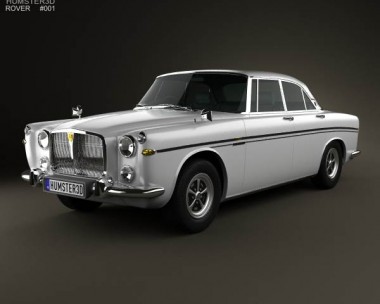 Rover P5B coupe 1973 3D Model