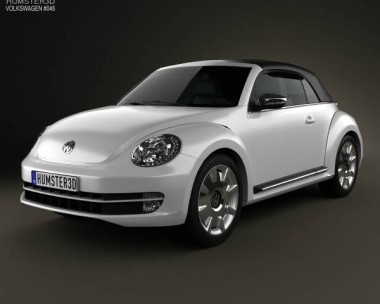 Volkswagen Beetle convertible 2013 3D model