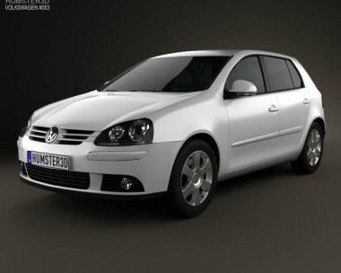 Volkswagen Golf Mk5 5-door 2004 3D Model