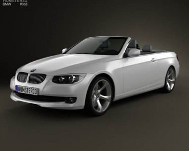 BMW 3 Series convertible with HQ interior 2011 3D model