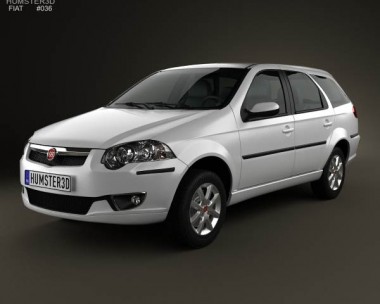 Fiat Palio Weekend 2012 3D Model