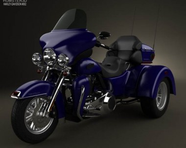 Harley-Davidson Tri Glide Ultra Classic 2012 3D Model