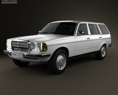 Mercedes-Benz E-Class W123 estate 1975 3D Model