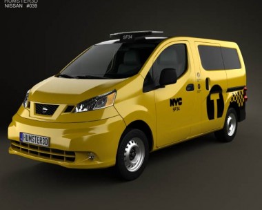 Nissan NV200 New York Taxi 2014 3D Model