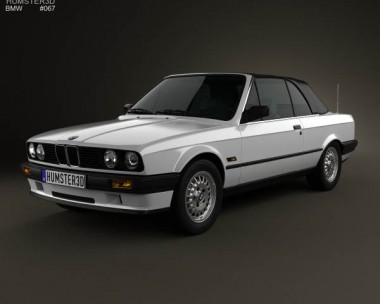 BMW 3 Series convertible (E30) 1990 3D model