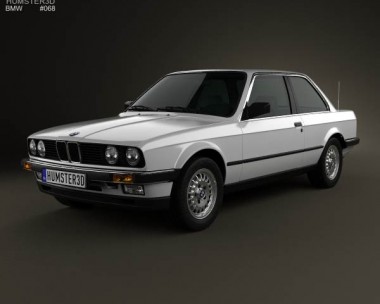 BMW 3 Series coupe (E30) 1990 3D model