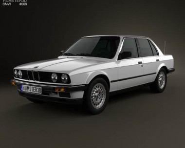 BMW 3 Series sedan (E30) 1990 3D Model