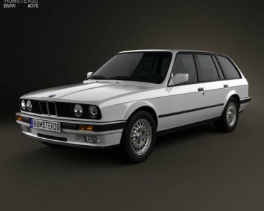 BMW 3 Series touring (E30) 1990 3D model